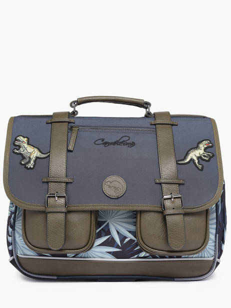 Boekentas 3 Compartimenten Cameleon Grijs vintage urban PBVBCA41